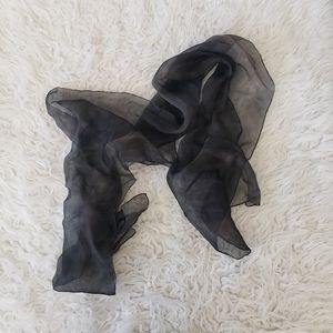 Green shimmery scarf/headpiece